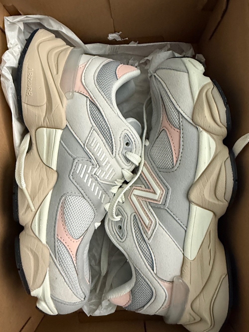 New Balance Big Kid Sneakers - White & Light Pink